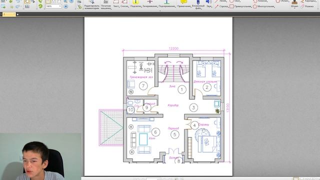 MANSARD UY CHIZMASI 3D MODEL #25 смотреть онлайн