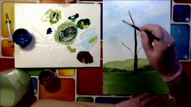 Художники от слова ХОРОШО! ДЕРЕВО. Акрил. Часть 1. смотреть онлайн