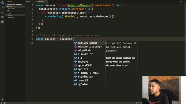 Como detectar cambios en el DOM usando MutationObserver en JavaScript смотреть онлайн