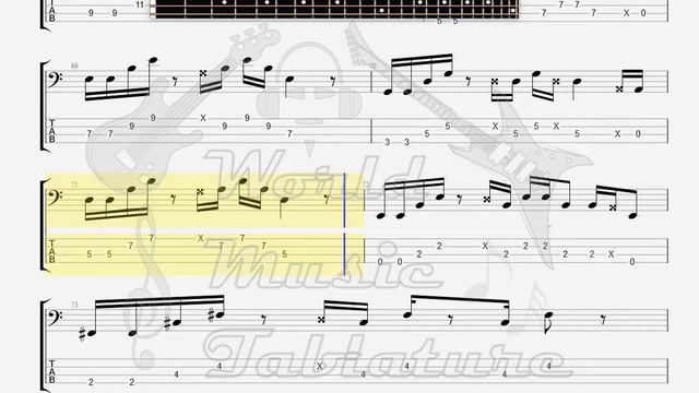 Eagles The Hotel California Unplugged BASS GUITAR TAB смотреть онлайн