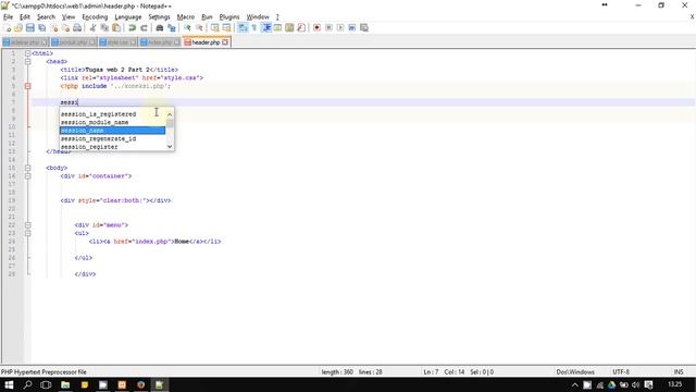 tutorial membuat web dengan html php css dan xampp change password part #11 смотреть онлайн