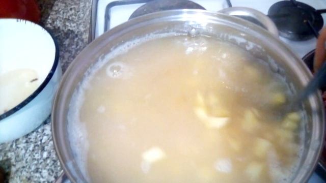 Гороховый суп с капченостями.