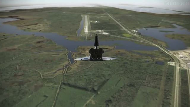 F-Sim Space Shuttle - Full approach perfect landing, score 1,038,826 смотреть онлайн