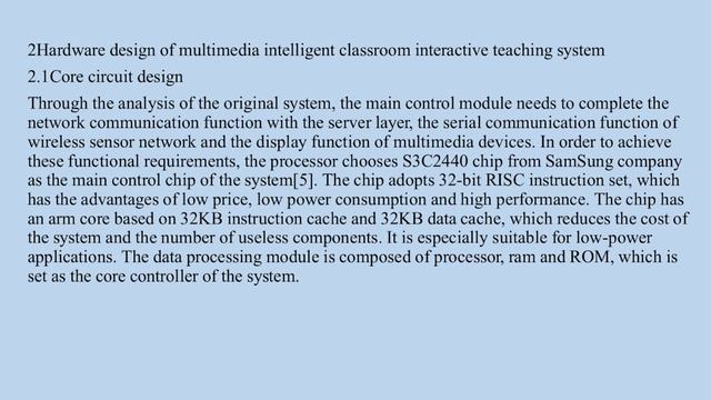 Design of multimedia intell. classroom inter. teaching system based on Internet of things technolog смотреть онлайн