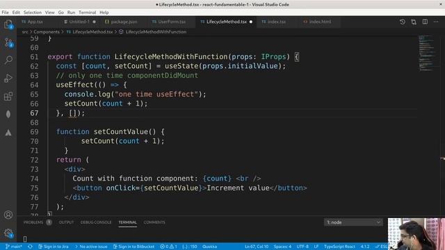 React Tutorial with Typescript in Hindi (useEffect Hook) Part-4 смотреть онлайн