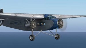 Шум трехмоторного винтового самолета "ФОРД" Релакс Анимация