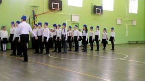 #23февраля  МАРШИРОВАЛИ в школе / Соревнования между классами / 23 ФЕВРАЛЯ / Командный марш