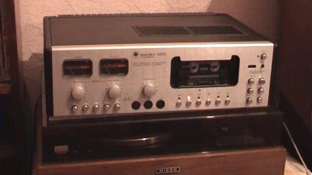 Vintage Cassette Deck from USSR Маяк-120 стерео смотреть онлайн