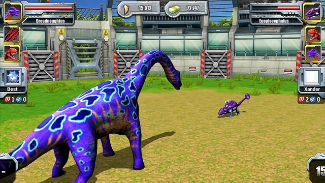 Tyrannosaurus VS Pachyrhinosaurus - Jurassic Park Builder JURASSIC Tournament Android Gameplay HD смотреть онлайн