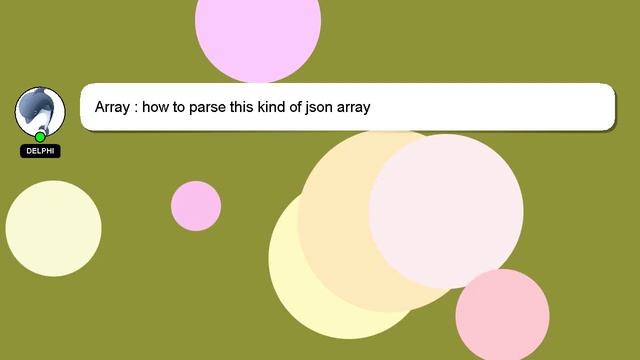 Array : how to parse this kind of json array смотреть онлайн