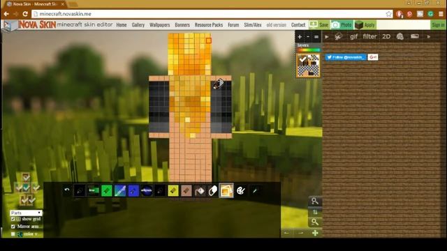 Minecraft skin- Cute Gold Hair смотреть онлайн