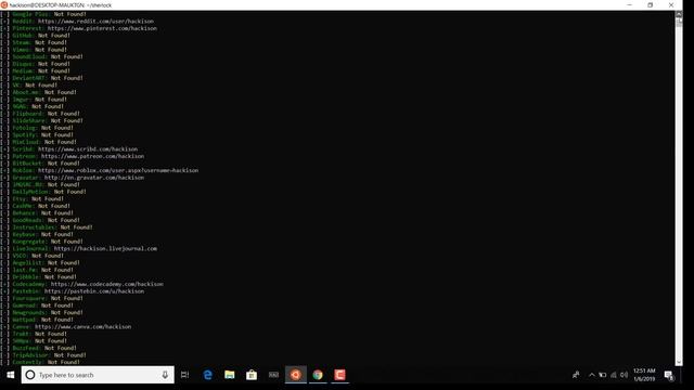 Sherlock - Search usernames смотреть онлайн