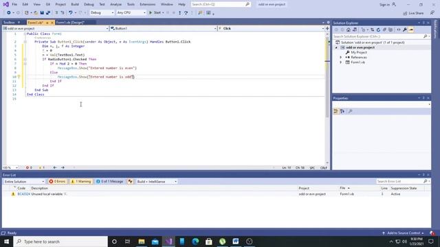 Coding is Everything - Odd and Even or Prime Number checker in VB.NET смотреть онлайн