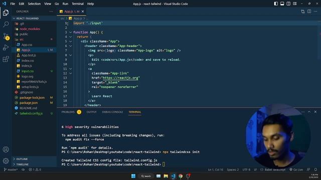 How to use Tailwind CSS in react project смотреть онлайн