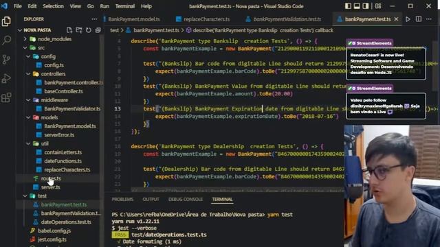 Desenvolvendo desafio com Node.JS e Typescript смотреть онлайн