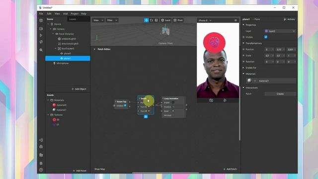 Пошаговое создание Инстаграм маски "поймай предмет в контур". Уроки Spark AR Studio. смотреть онлайн
