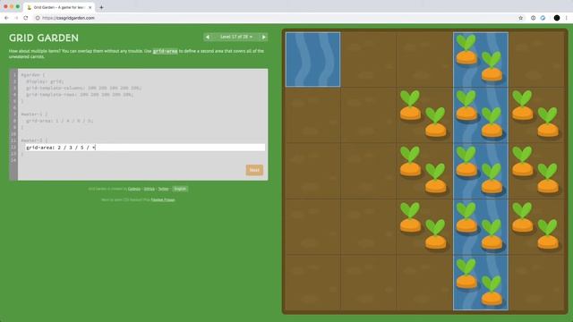 CSS Grid Garden смотреть онлайн