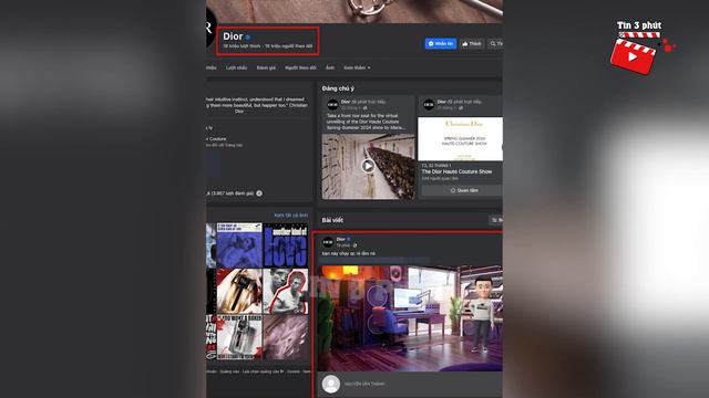 Facebook có TÍCH XANH của hãng Dior bất ngờ xuất hiện STATUS TIẾNG VIỆT nghi bị hack | Tin 3 Phút смотреть онлайн