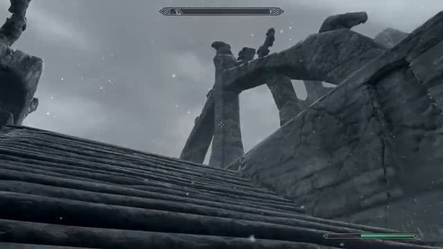 Skyrim V прохождение №7 Золотой Коготь: Храм Ветреный Пик Часть 2 Встреча с Ледяным Магом Адептом смотреть онлайн