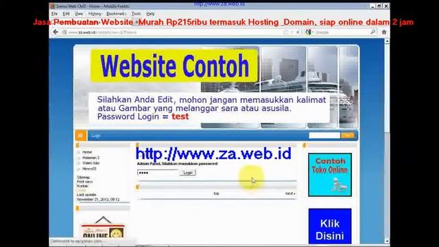 tutorial website cms www.za.web.id смотреть онлайн
