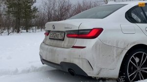 BMW 320d g20 xdrive - езда по снегу. Тест от Autohub