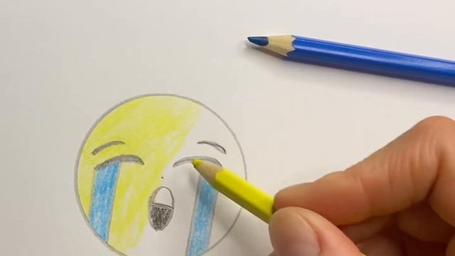 как нарисовать плачущий смайлик,просто рисунок#плачущийсмайлрисунок #рисунокдлядетей смотреть онлайн