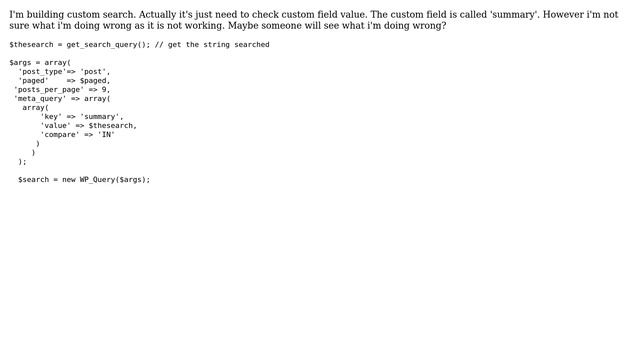 Wordpress: Custom search (wp query by custom fields) смотреть онлайн