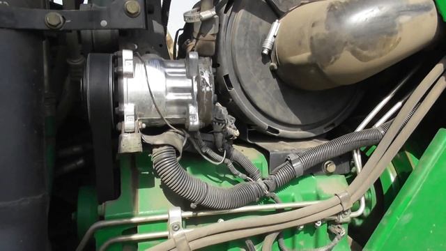 трактор John Deere 8430 ремонт, диагностика и заправка кондиционера. смотреть онлайн