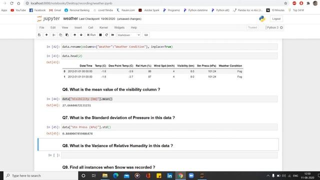 Weather data analysis using Python | Project | Weather Dataset | Python Streets смотреть онлайн