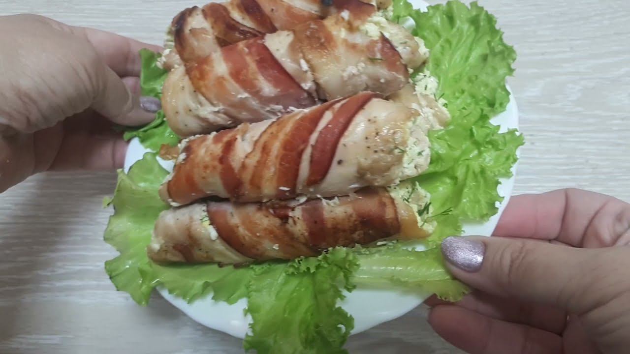 Мясные рулеты с беконом и нежным кремом внутри - шикарная закуска, наша семья оценила! смотреть онлайн