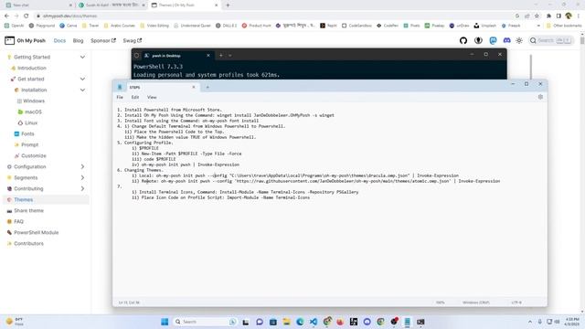 How to Customize and Beautify Powershell Terminal with Oh My Posh on Windows 11 | Bangla Tutorial смотреть онлайн