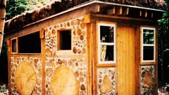 Как посторить ДЕШЕВЫЙ И ТЕПЛЫЙ дом из дров своими руками Взяли дрова и построили очень теплый дом