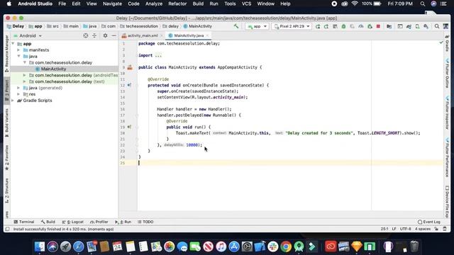 How to create delay and multiple delay with Handler in Android Studio || Android Studio Tutorial смотреть онлайн