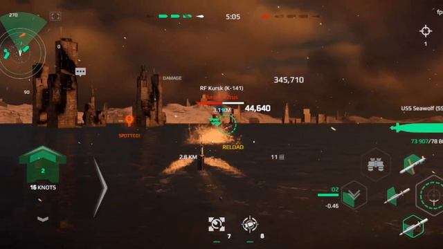 Modern Warships USS Seawolf (SSN-21) Online PvP смотреть онлайн