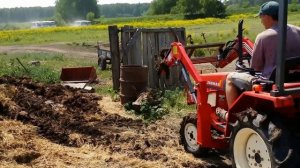 Самодельные вилы для сена/навоза на японский минитрактор Yanmar f16d