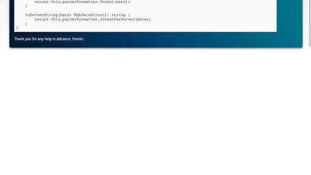 NgbDatePicker - How to bind longDate string to [ngModel]? смотреть онлайн