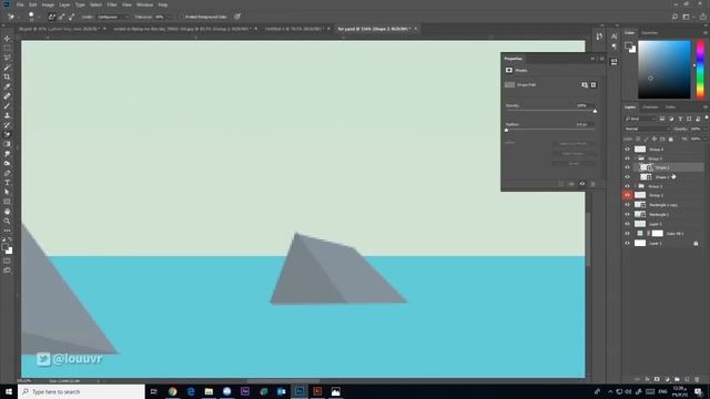 Fantastic Sea - Flat Design + Photoshop Speed-art смотреть онлайн