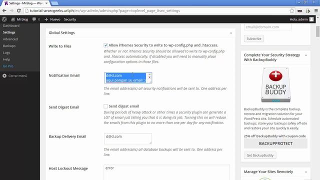 iThemes Security para WordPress: Configuración de los ajustes globales смотреть онлайн