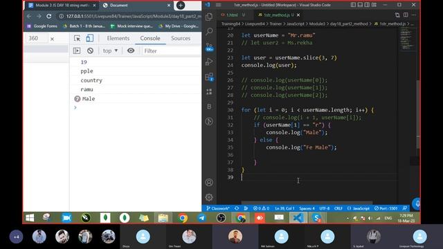 Day 18 Module 3 JS String method part 1 in Hindi 18 March 2023 смотреть онлайн