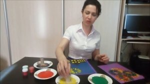Рисование нетрадиционным способом Салют