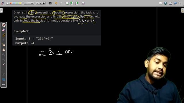 Evaluation of Postfix Expression | Problem of the Day-31/12/21 | GeeksforGeeks Practice смотреть онлайн