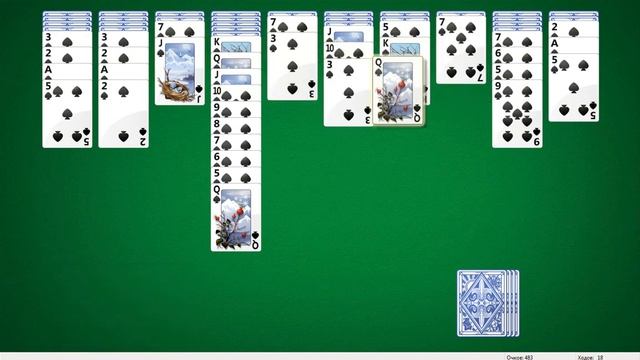 Играем В Игру Пасьянс Паук Часть 1 смотреть онлайн