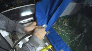 Тент для лодки своими руками финал.