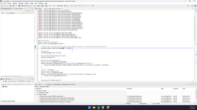 Solución (FIX): Sonar - Java: Rename this constant name to match the regular expression '^[A-Z][... смотреть онлайн