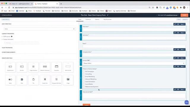 Learning HubSpot | Adding Forms to Your Website смотреть онлайн