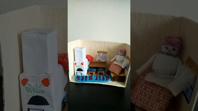 Поделка для детского сада. Макет казачьей избы смотреть онлайн