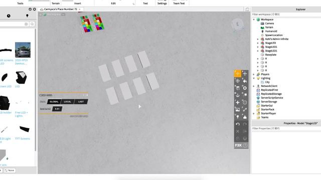 How to make Stage LED on ROBLOX Studio смотреть онлайн