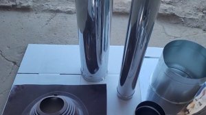 Как собрать комплект дымохода длиной 3 метра для печи бани