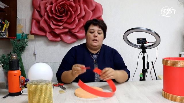 Новогодний светильник Шляпная коробка . DIY. New year смотреть онлайн