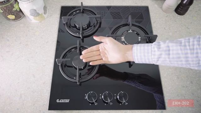 Газовая варочная панель на 3 конфорки EXITEQ EXH 202 смотреть онлайн